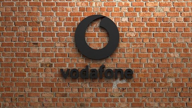 vodafone logo laptop technologie website icon symbol ios windows art sculptures apple pc 3D print model - Mito3D