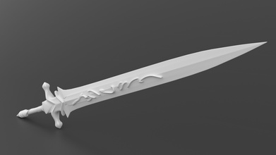 void sword - castlevania lords of shadow 2 game gameart fanart lordsofshadow lordsofshadow2 toy miniature dracula weapons games toys 3d print model - Mito3D