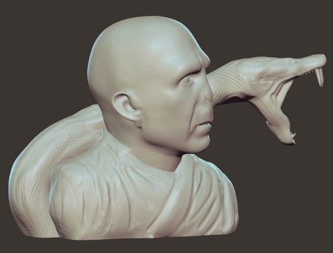 voldemort nagini büst harry çömlekçi hogwarts büyü oyuncaklar sanat karakter asa harrypotter sihirbaz dumbledore hermione hobi kendin yap 3D print model - Mito3D