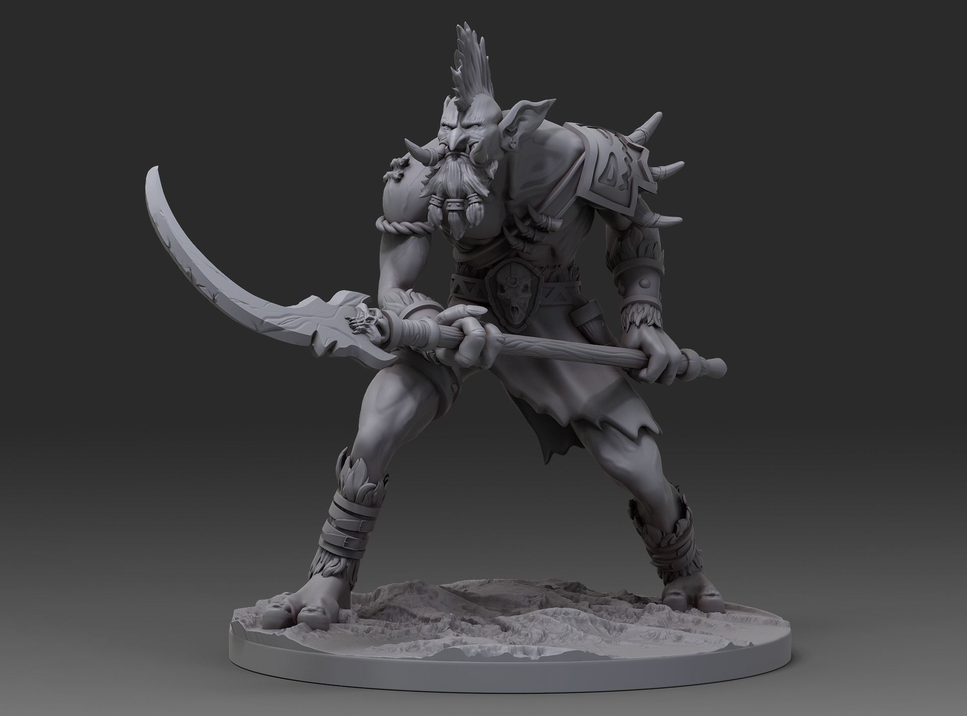 voljin miniature worldofwarcraft 3dprinting sculpture art wargames warhammer games toys warcraft mmorpg wow horde legion 3D print model - Mito3D