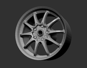 volk rays ce28 wheels 3d print ready model rims ce 28 hotwheels diecast hobby diy automotive miniature car wheel 3d print model - Mito3D
