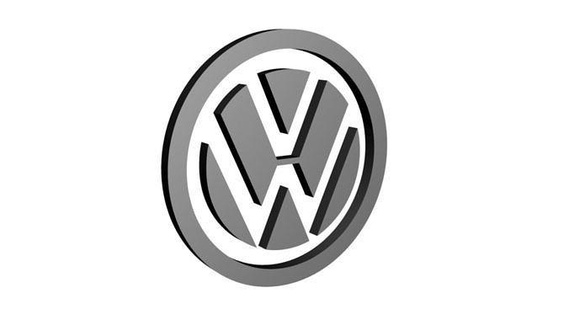Wagen logotipo Volkswagen 3d modelo Fonte editável spline ferramenta industrial v w 3dartist sandeepchoudhary arte sinais logotipos 3d print model - Mito3D