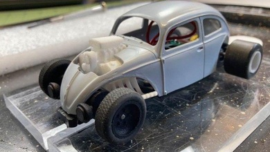 volksrod sosyal sıcak çubuk vw böcek dönüştürmek yuva araba oyunlar oyuncaklar 3d print model - Mito3D