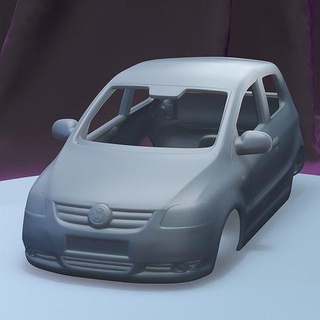 Volkswagen Raposa 2005 imprimível carro corpo fenda escalextrico Tamiya rc miniz controle rastejante ninco Kyosho scx axial jogos brinquedos acessórios 3d print model - Mito3D