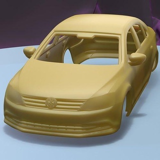 Volkswagen Jetta 2015 imprimível carro corpo fenda escalextrico Tamiya rc miniz controle rastejante ninco Kyosho scx axial jogos brinquedos acessórios 3d print model - Mito3D