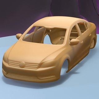 Volkswagen passat 2011 imprimível carro corpo fenda escalextrico Tamiya rc miniz controle rastejante ninco Kyosho scx axial jogos brinquedos acessórios 3d print model - Mito3D