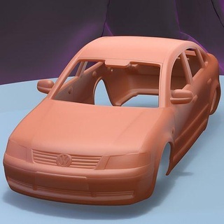 volkswagen passat b5 sedan 1997 printable car body slot scalextric tamiya rc miniz control crawler ninco kyosho scx axial games toys game accessories 3d print model - Mito3D