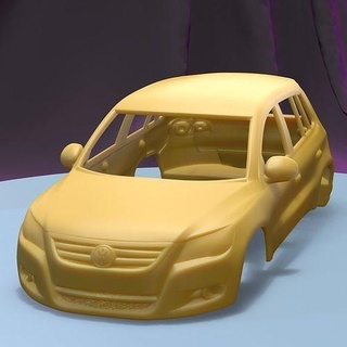Volkswagen Tiguan 2010 druckbar Wagen Körper Slot scalextric tamiya rc miniz Steuerung Crawler Ninco Kyosho scx axial Spiele Spielzeuge Spiel Zubehör 3d print model - Mito3D