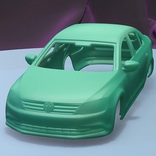 Volkswagen touareg híbrido 2010 imprimível carro corpo fenda escalextrico Tamiya rc miniz controle rastejante ninco Kyosho scx axial jogos brinquedos acessórios 3d print model - Mito3D