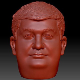 volodymyr groysman head man male sculpture art statue ukraine politics sculptures 3d print model - Mito3D