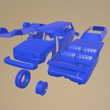 volvo 245 vagón 1975 imprimible coche vehiculo separar partes cuerpo camioneta 1 10 scalextric Tamiya rc miniz tractor kyosho axial traxxas 3d print model - Mito3D
