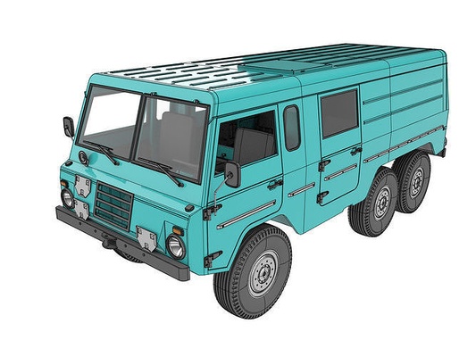 volvo c304 6x6 askeri kamyon felt valp 3d yazdır model rc kamyonet 3dprint vücut volvoc306 hobi kendin yap otomotiv keçe köpek yavrusu el 3d print model - Mito3D