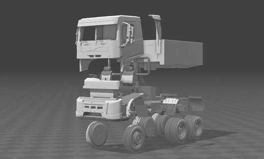 volvo fmx kit vehicle sweden truck swedish transport trucks large fh16 car trailer cargo heavy tractor fh fh12 hobby diy automotive 3d print model - Mito3D
