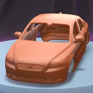 volvo s40 2011 yazdırılabilir araba vücut yuva ölçülü Tamiya rc miniz kontrol tarayıcı Ninco Kyosho scx eksenel oyunlar oyuncaklar oyun Aksesuarlar 3d print model - Mito3D