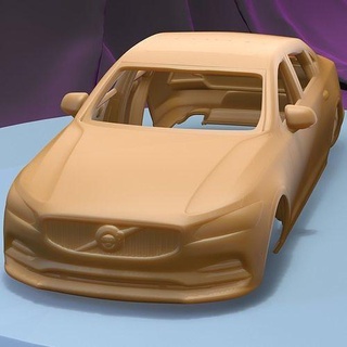 Volvo s90 imprimível carro corpo fenda escalextrico Tamiya rc miniz controle rastejante ninco Kyosho scx axial jogos brinquedos acessórios 3d print model - Mito3D
