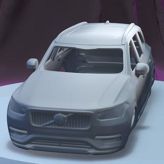 Volvo xc90 imprimível carro corpo fenda escalextrico Tamiya rc miniz controle rastejante ninco Kyosho scx axial jogos brinquedos acessórios 3d print model - Mito3D