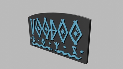 Voodoo Jungs Gang Logo Cyberpunk 2077 Ventilator Kunst 2 1 Symbol Emblem drucken druckbar Hobby Zeichen Logos 3d print model - Mito3D
