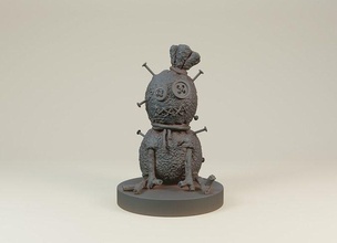 voodoo puppe verflucht artefakt schaukeln pferd geschenk durchm opfern heidnisch raider ritual meister buddha hexe magier kunst skulpturen 3d print model - Mito3D
