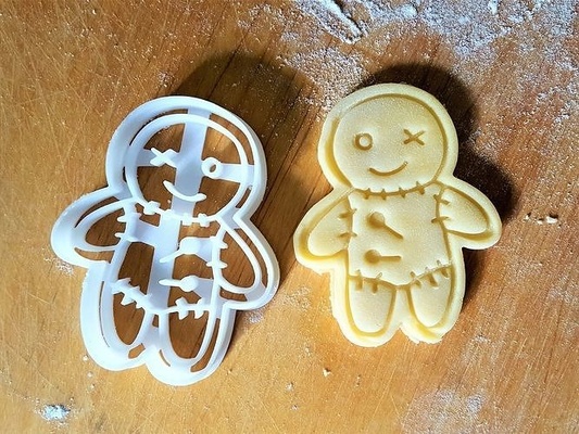 voodoo puppe plätzchen cutter kekse keks gebacken backen bäckerei protonik küche essen haus halloween unheimlich 3d print model - Mito3D