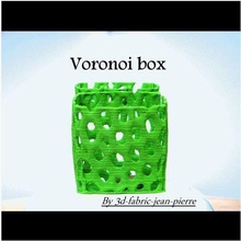 voronoi-box Haus box Geschenk Fall voronoi geometrische Form nützlich office Schreibtisch supportfree Veranstalter fein Dekor 3d print model - Mito3D