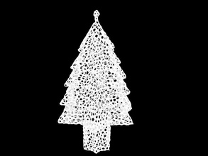 voronoi Weihnachtsbaum Haus Baum Weihnachten Haushalt andere drucken - Zubehör 3d print model - Mito3D