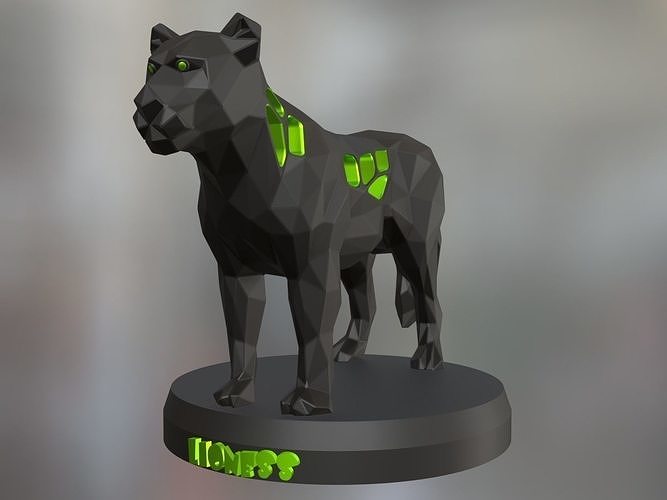 Voronoi dişi aslan hayvan poli çokgen düşük Çiftlik oyuncak Yazdır 3dprint yazdırılabilir çağdaş doğa Şirin kadın kedi büyük Sanat heykeller 3D print model - Mito3D