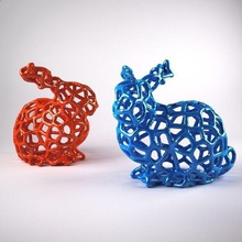 voronoi-Kaninchen Spiele-Spielzeug voronoi Kaninchen 3d drucken - Spielzeug Tier generative Spiele Spiele, 3d print model - Mito3D