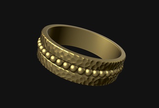 voronoi yüzük takı moda altın mücevher metal Gümüş voronoiring voronoirings düğün tasarım modern yazdırılabilir güzellik lüks mobilya stil nişan 3d print model - Mito3D