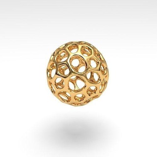 voronoi sphère imprimable art impression sculptures sculpture 3dprint bijoux pendentif Collier pendentifs 3d print model - Mito3D