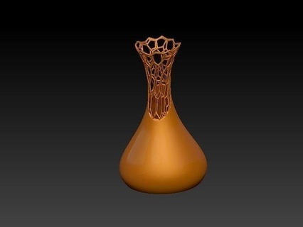 voronoi vaso fiore giorno decorazione arte pentola innovazione design regalo unico fiori porta penna Casa arredamento amore 3d print model - Mito3D