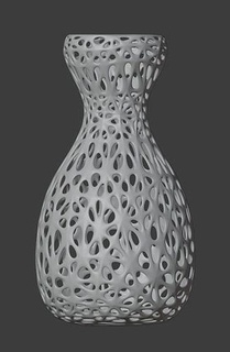 voronoi vase parametrisch löcher löchrig kunst künstlerisch wichser dekoration dekor pflanze blume haushaltswaren dekorativ topf innere design allgemeines geometrisch gestalten ornament geschirr 3d print model - Mito3D