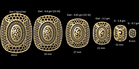 vr-pnd2139 jewelry pendant pendants necklace print gold sizes jaali scroll pattern antique 3d print model - Mito3D