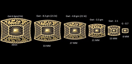 vr-pnd2146 jewelry pendant pendants necklace print gold sizes jaali scroll pattern antique 3d print model - Mito3D