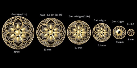 vr-pnd2259 jewelry pendant pendants necklace print gold sizes jaali scroll pattern antique 3d print model - Mito3D