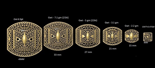 vr-pnd2329 jewelry pendant pendants necklace print gold sizes jaali scroll pattern antique 3d print model - Mito3D