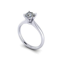 vu tran solitário diamante anel jóia gema noivado Casamento jóias prata joalheria ouro engagem moda esterlina pingente colar beleza brincos pingentes argolas 3d print model - Mito3D
