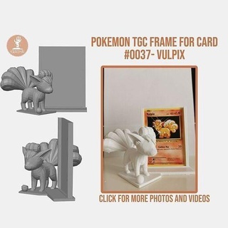 vulpix pokemon tcg frame card tradingcardgame vulpixtcg vulpixpokemon tcgframe frameforcard art 3d print model - Mito3D