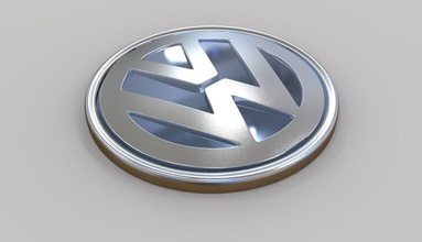 vw logo volkswagen araba lüks yazdırılabilir araç otomobil lokomotif kademe tekerlek 3d basılı insanlar vagon sembol hobi kendin yap otomotiv 3d print model - Mito3D