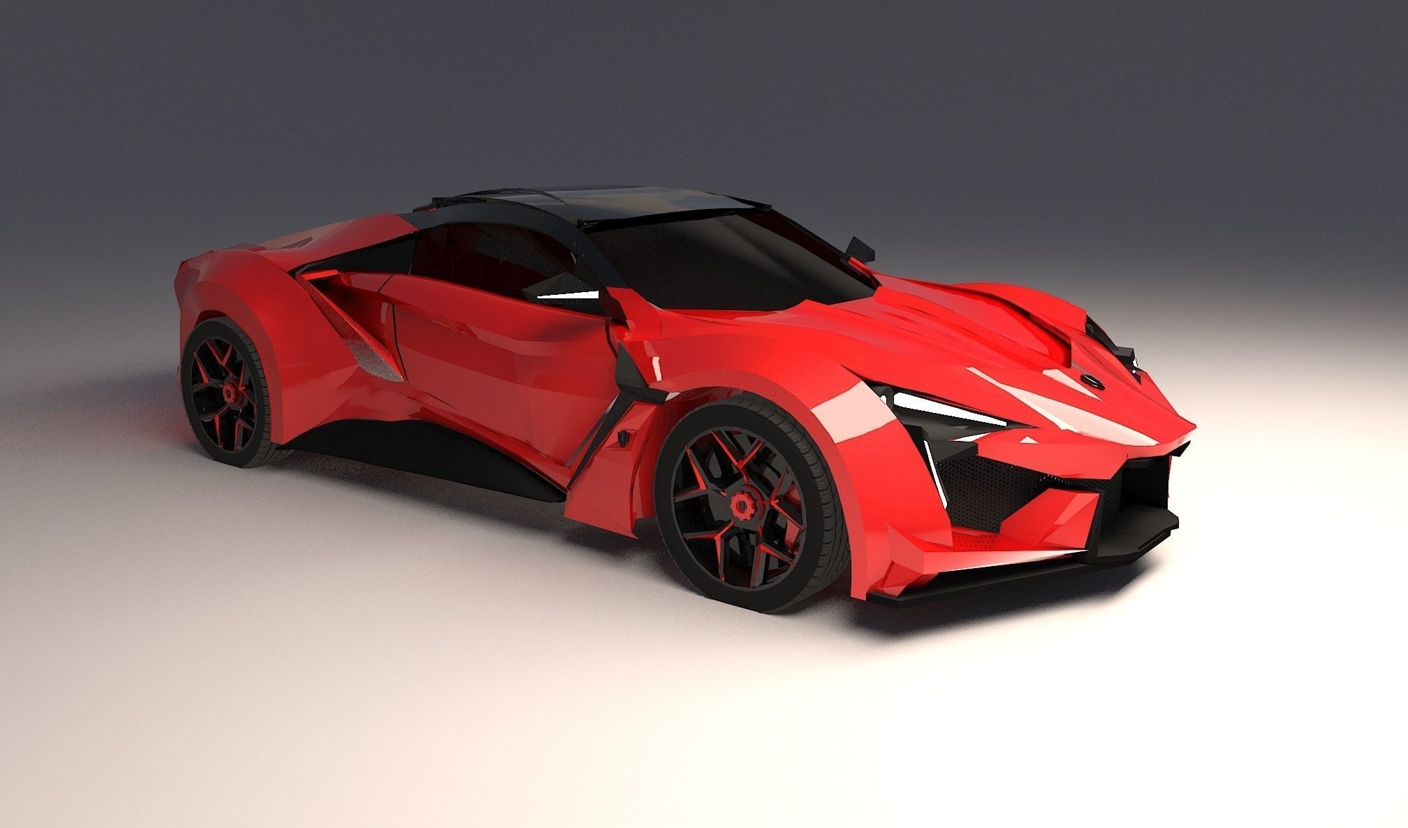 w motors fenyr hyper car wmotors hypercar supercar wmotorsfenyr art 3dsmaxvray vray sport 3D print model - Mito3D