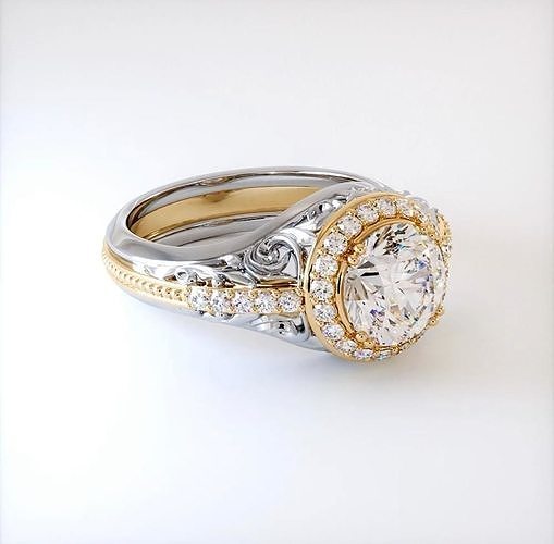 wadding rings waddingring cad gold silver ring diamond wedding jewellery jewelry engagement fashion beauty engagem pendant design 3D print model - Mito3D