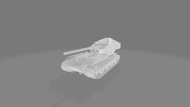 waffentrager auf 100 - tank 3d model military vehicle war weapon armor ww2 armored battle wwii combat panzer infantry german panzerkampfwagen army games toys 3d print model - Mito3D
