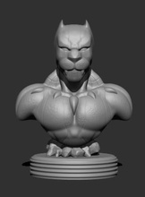 wakanda black panther marvel comic dc super hero ironman captain hulk thor avenger toy figure hottoy sculpture anatomy muscle art sculptures games toys 3d print model - Mito3D