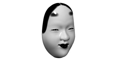 vus japonais masque oni hannya tengu mempo samouraï ninja démon japon poupée visage art sculptures 3d print model - Mito3D