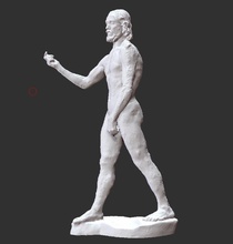 marchant homme 3d modèle sculpture statue figurine grèce classique grec art sculptures 3d print model - Mito3D