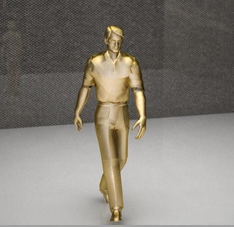 walking man sculpture art statue body sculptures 3d print model - Mito3D