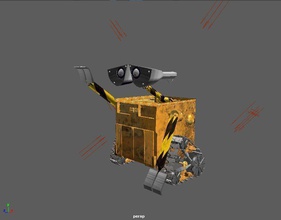 wall-e model games-toys robot wall e pixar disney movie game toy textured games toys 3d print model - Mito3D