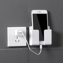 wall-mounted phone charging wallmount stand smatphone house acessories wall mount holder accessories 3d print model - Mito3D