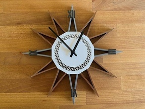 pared reloj 3d impresión modelo menaje general decoración casa 3d print model - Mito3D