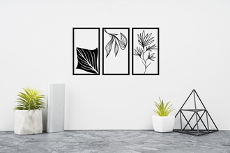 wall decor art design nature tree interior forest leaf flora illustration 3d print model - Mito3D