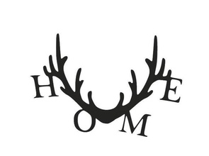 wall decoration home decor art antlers house 3d print model - Mito3D